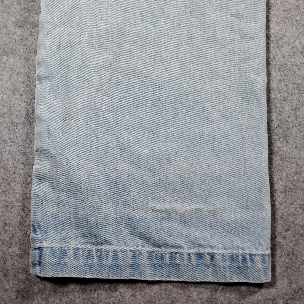 Dickies Double Knee Denim Jeans Mens 32x30 Light Wash Blue Skate Distressed Work - Picture 15 of 16